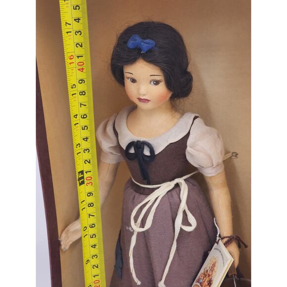 R John Wright Disney Snow White In Rags Princess 0296/1000 Felt Doll Vintage Box - Picture 9 of 16